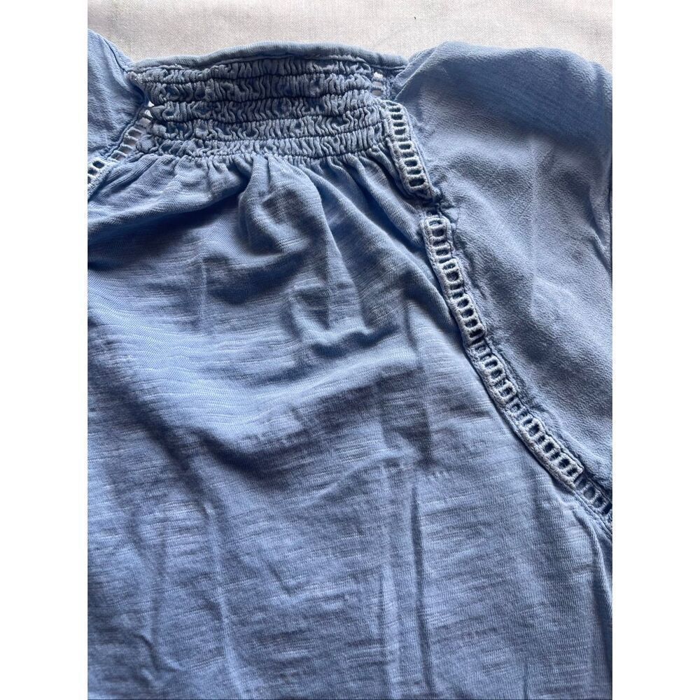 Lucky Brand Blue Embroidered Woman’s Tank Top Size 1X - Picture 4 of 6